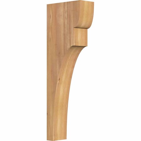 Ekena Millwork Yorktown Smooth Corbel, Western Red Cedar, 3 1/2"W x 8"D x 24"H COR04X08X24YOR00SWR